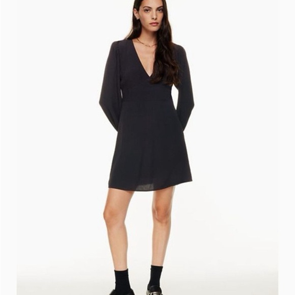 Aritzia Sunday Best Grayson V-Neck Mini Dress 🤍 Size 4